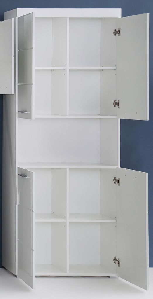 trendteam wysoka szafka łazienkowa Amanda biała Zdjęcie produktu 19