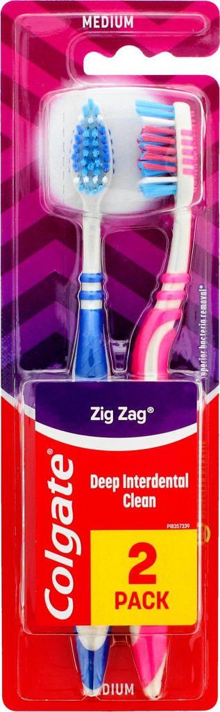 COLGATE Zig Zag Szczoteczki do zębów Medium 2 sztuki (1+1 Obrázok produktu 