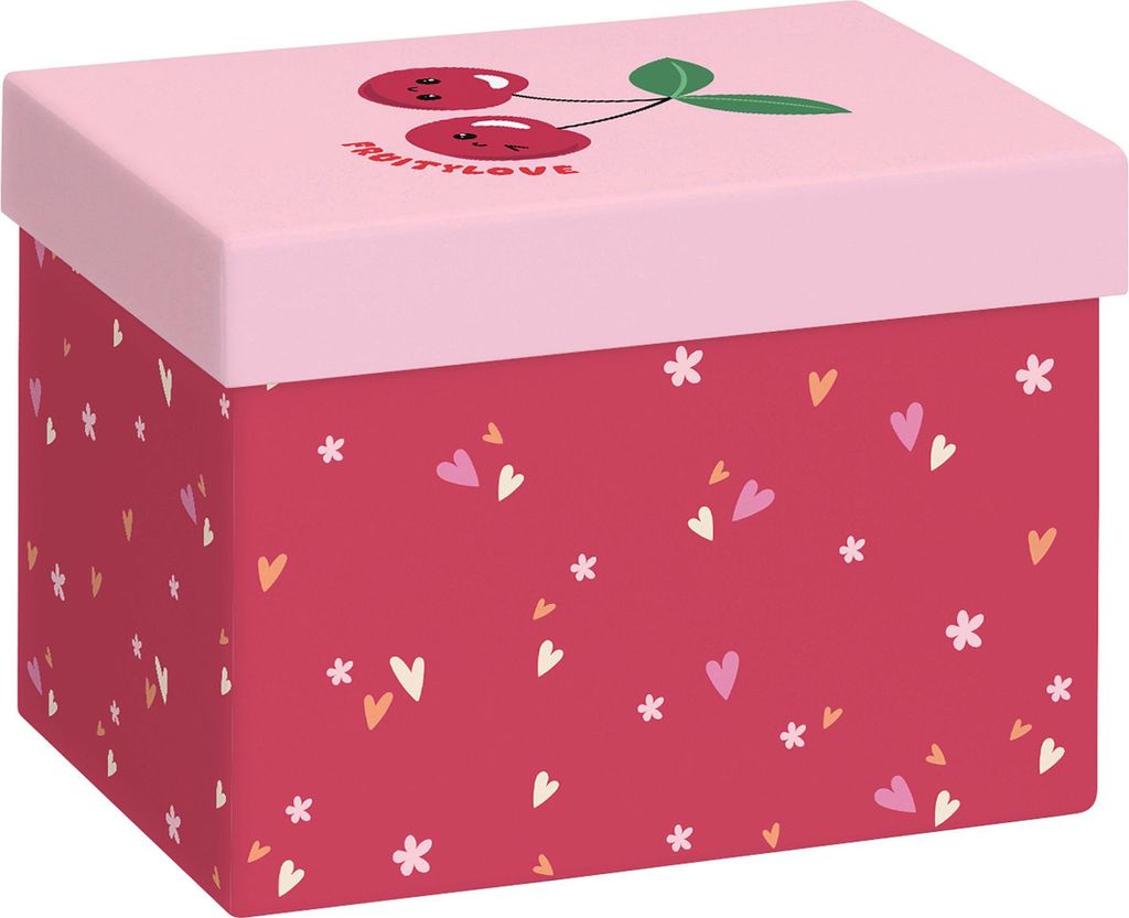 Geschenkbox A6+ Yumi rot dunkel