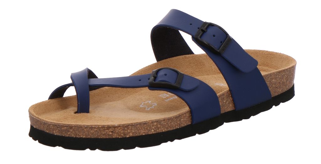 Rohde Damen Zehentrenner Pantolette Alba 5594, Größe:42 EU, Farbe:Blau