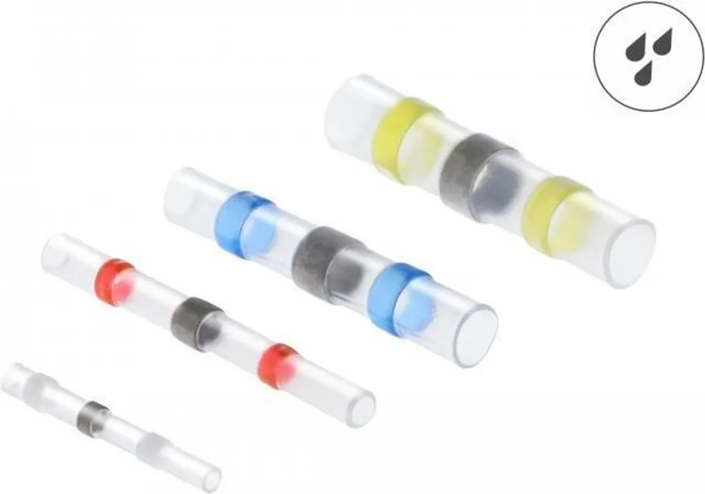 Delock 20850 Set 50 Pezzi Connettori Stagni a Saldare 26-10 AWG