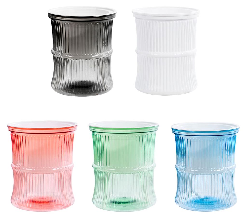 Selbstbewässernder Pflanztopf mit Wasserreservoir und Abflusslöchern, transparentes Bambus-Design, ideal für Afrikanische Veilchen und Sukkulenten