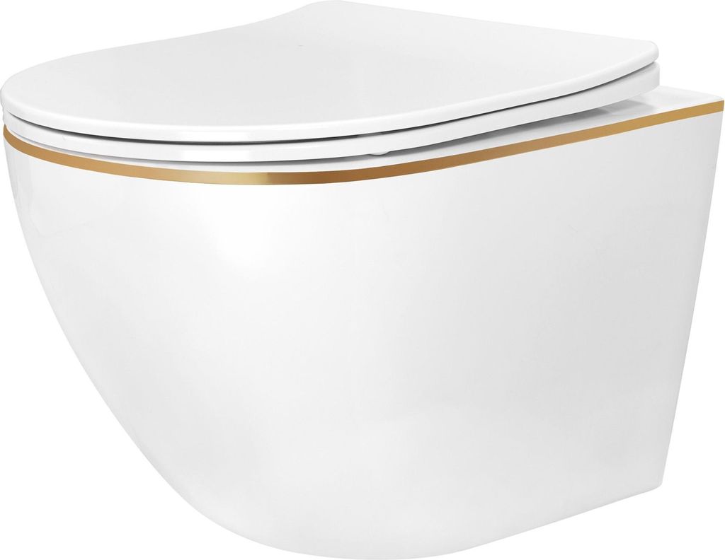Závěsná Wc Misa REA Carlo Mini Tornado NF Gold Obrázek produktu 