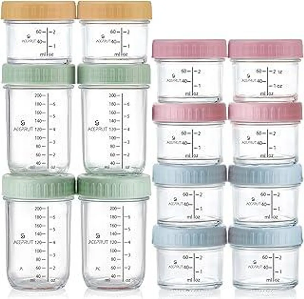 ACEPRUT 6 Contenitori Vetro Pappe: Conservazione Sicura e Ermetica Neonato