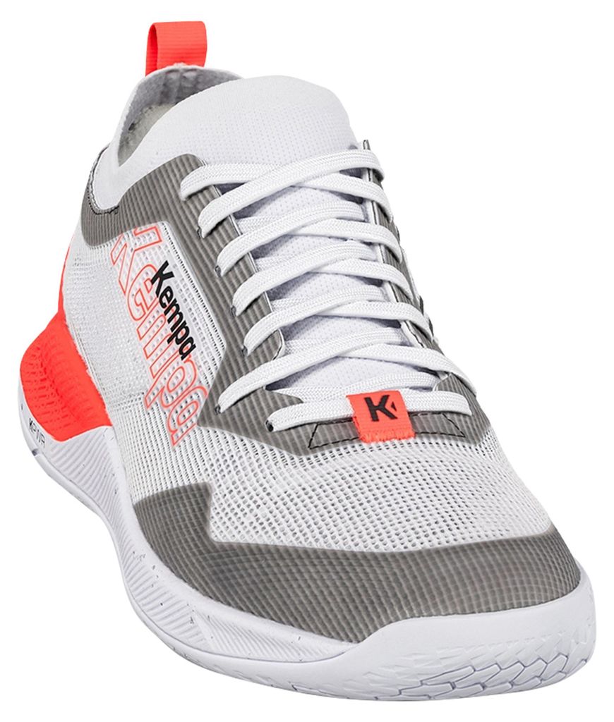Kourtfly Weiß/Schwarz/Fluo Rot, Farben:weiß/schwarz/fluo rot, Größen :46 (UK 11 1/2)