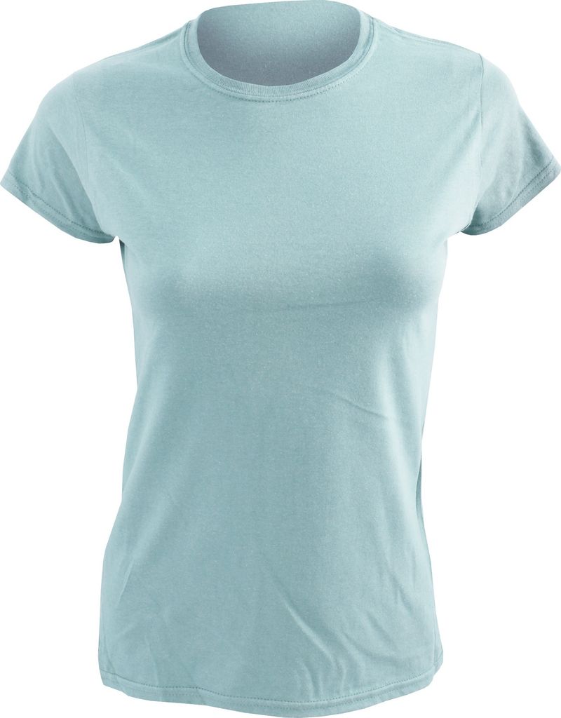 Gildan Damen Soft Style Kurzarm T-Shirt BC486 (2XL) (Himmelblau)