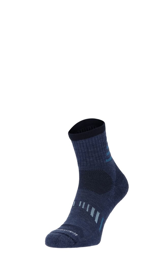 Sockwell Ascend II Quarter Herren Wandersocken 15-20 mmHg Denim Größe 39-43