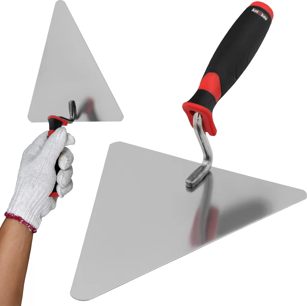 Cazzuola Triangolare Professionale KOTARBAU Inox 200mm Manico Plastica