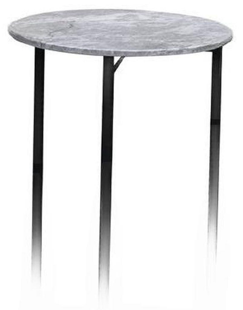 Beistell Couch Designer Tische Marmor Kunststein Metall Tisch Wohn Zimmer Rund