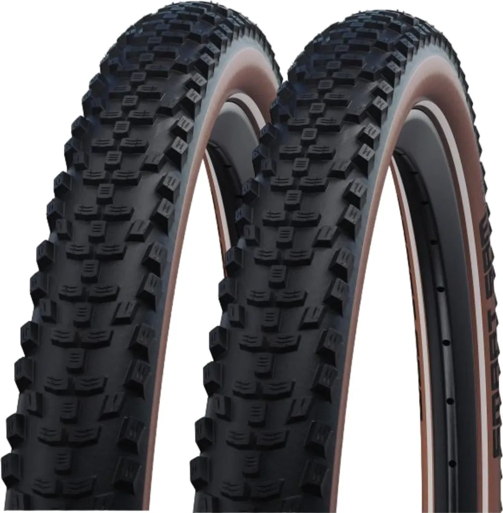2 Pneus Schwalbe Smart Sam 29x2.60 Double Defense Addix Noir Bronze