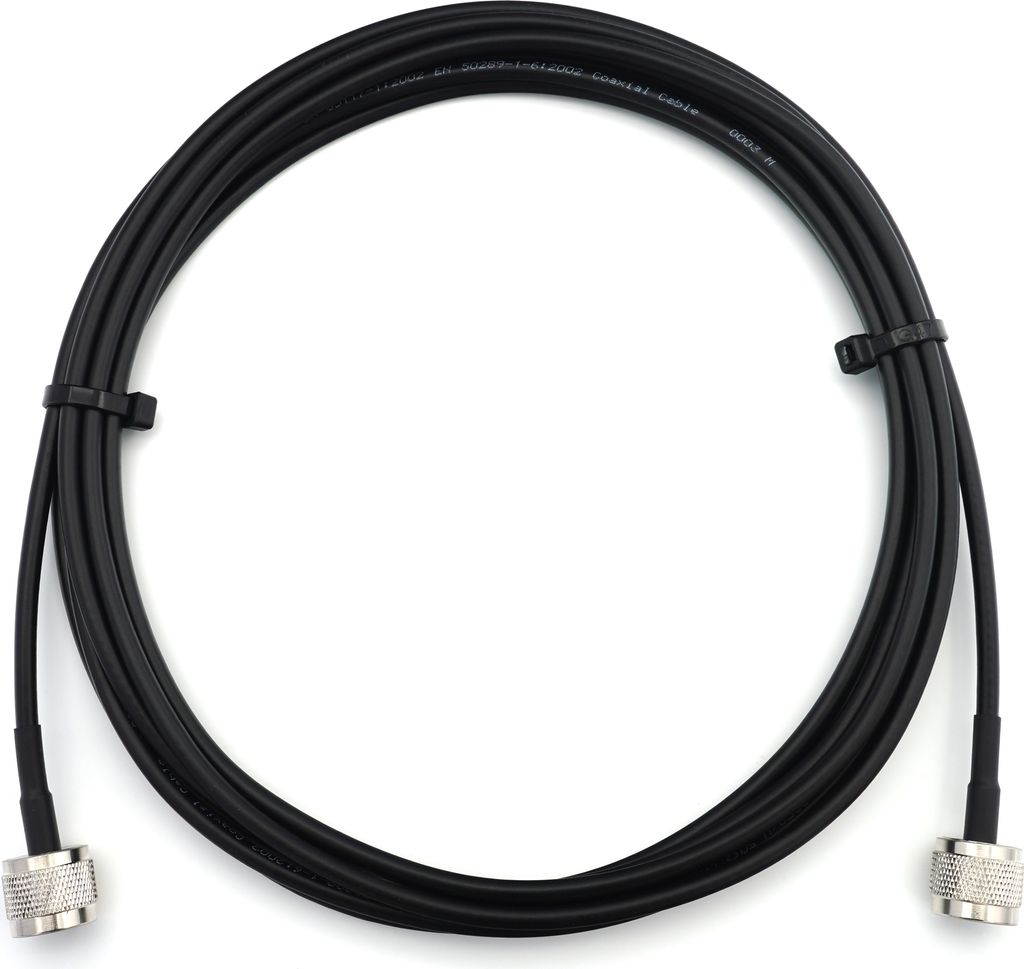 2m N Stecker auf N Stecker RG58 Koaxialkabel - Verlängerung Low Loss antennenkabel 50ohm - für WiFi RF Antenne GSM LTE 4G 5G 6G Router Signalvers...