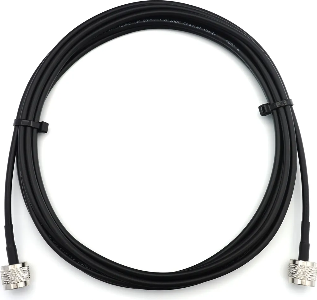 Cavo Estensione Antenna 5G 4G 8m RG58 N Maschio 50 Ohm Low Loss