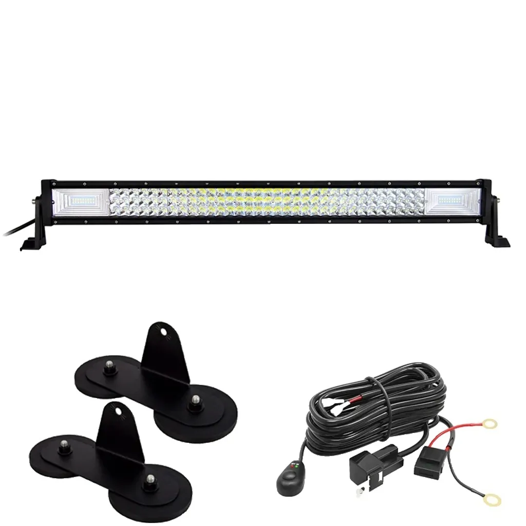Éclairage LED pour 4x4 et camion 405W de 32 pouces, montage sur toit