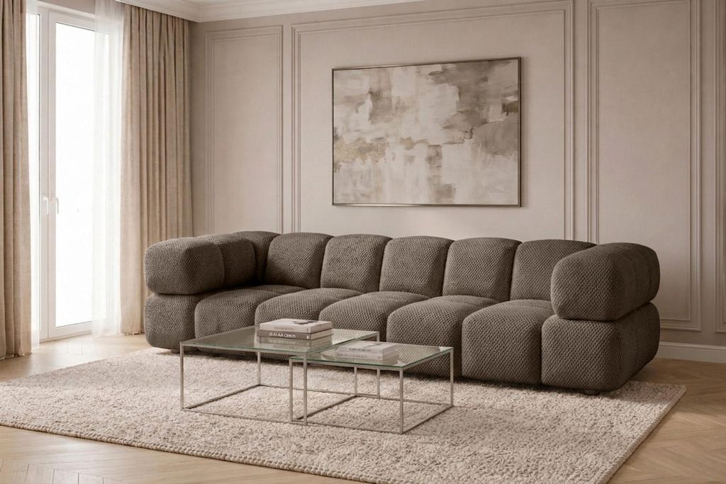 Kaiser Möbel Sofa 4-Sitzer, strukturierter Premiumstoff Produktbild 