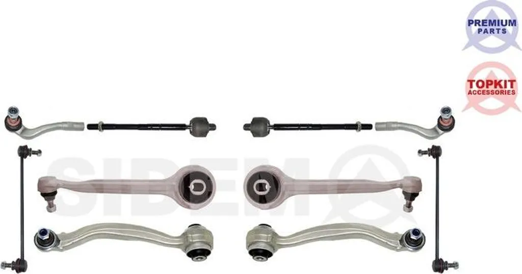 Jeu de réparation bras de suspension Mercedes 2043306711 SIDEM 49653