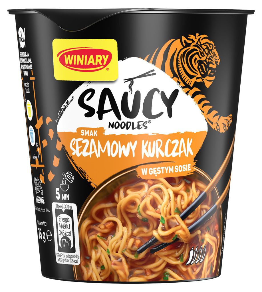 GroßhandelPL Winiary Streetfood Pasta Nudel Snack Sesame Chicken 32x75g