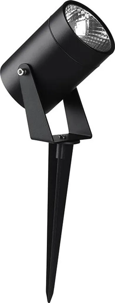Spot LED Étanche IP65 pour Jardin 10W 880lm Noir - Éclairage Blanc Chaud