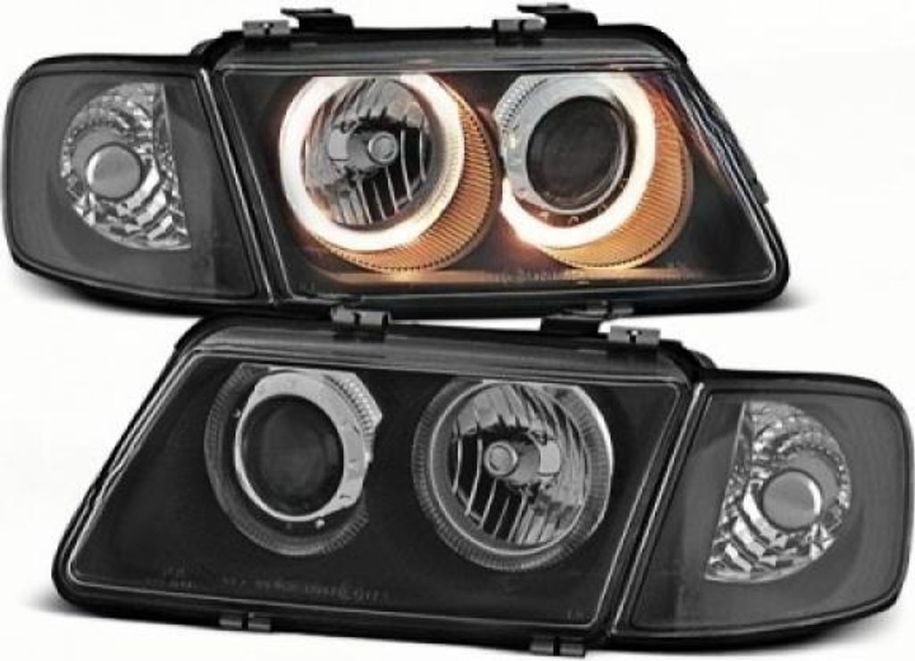 Design Angel Eyes Scheinwerfer passend für Audi A3 (8L) 96-00 schwarz