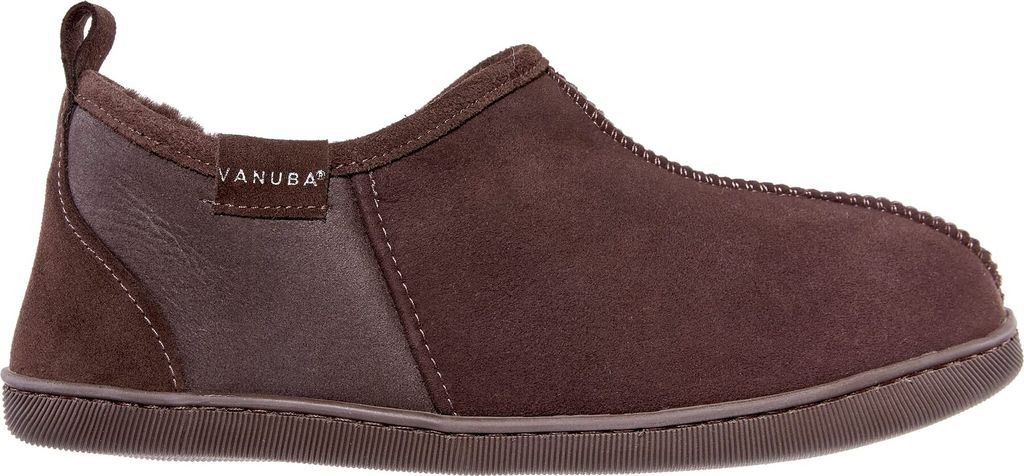 Vanuba Herren Pantoffeln Dorper Lammfell-Hüttenschuhe | geschlossene Hausschuhe in Gr. 40-47 und 4 Farben, handgefertigt
