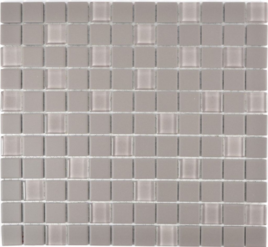Mosaikfliese Keramik grau unglasiert Glasmosaik Duschtasse MOS18-0202-R10_f