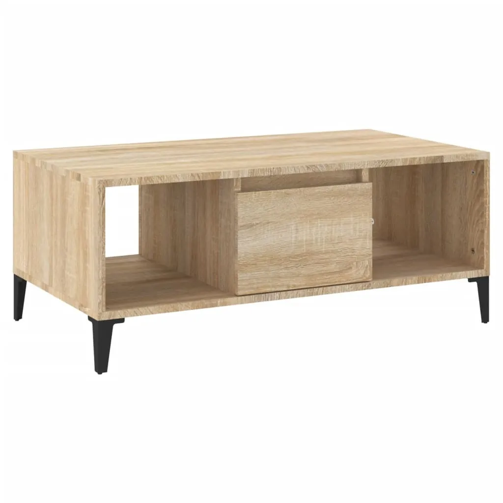 SYFAX™ Tavolino Salotto Rovere Sonoma 90x50x36,5 cm Legno Multistrato