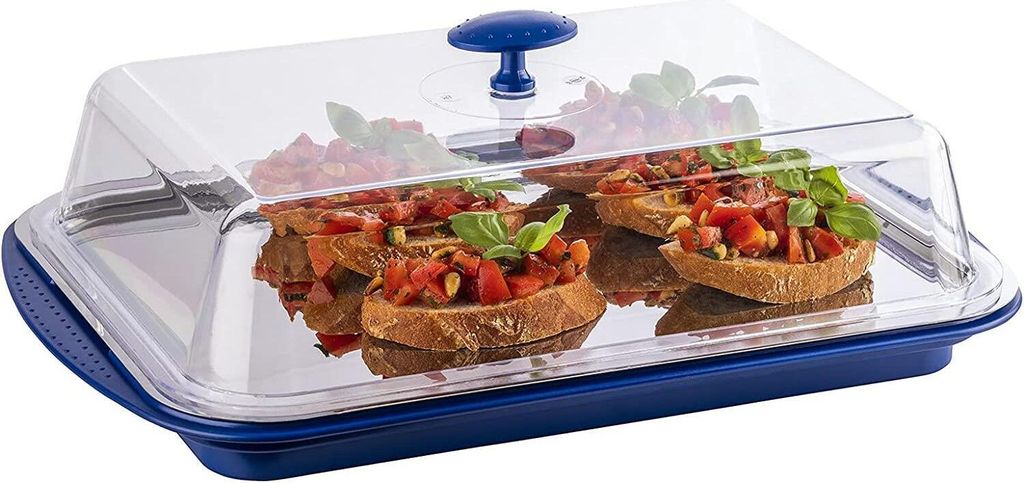 APS Thermo Tablett Set Blau 43 x 29 cm, H: 14 cm 9090 Immagine del prodotto 