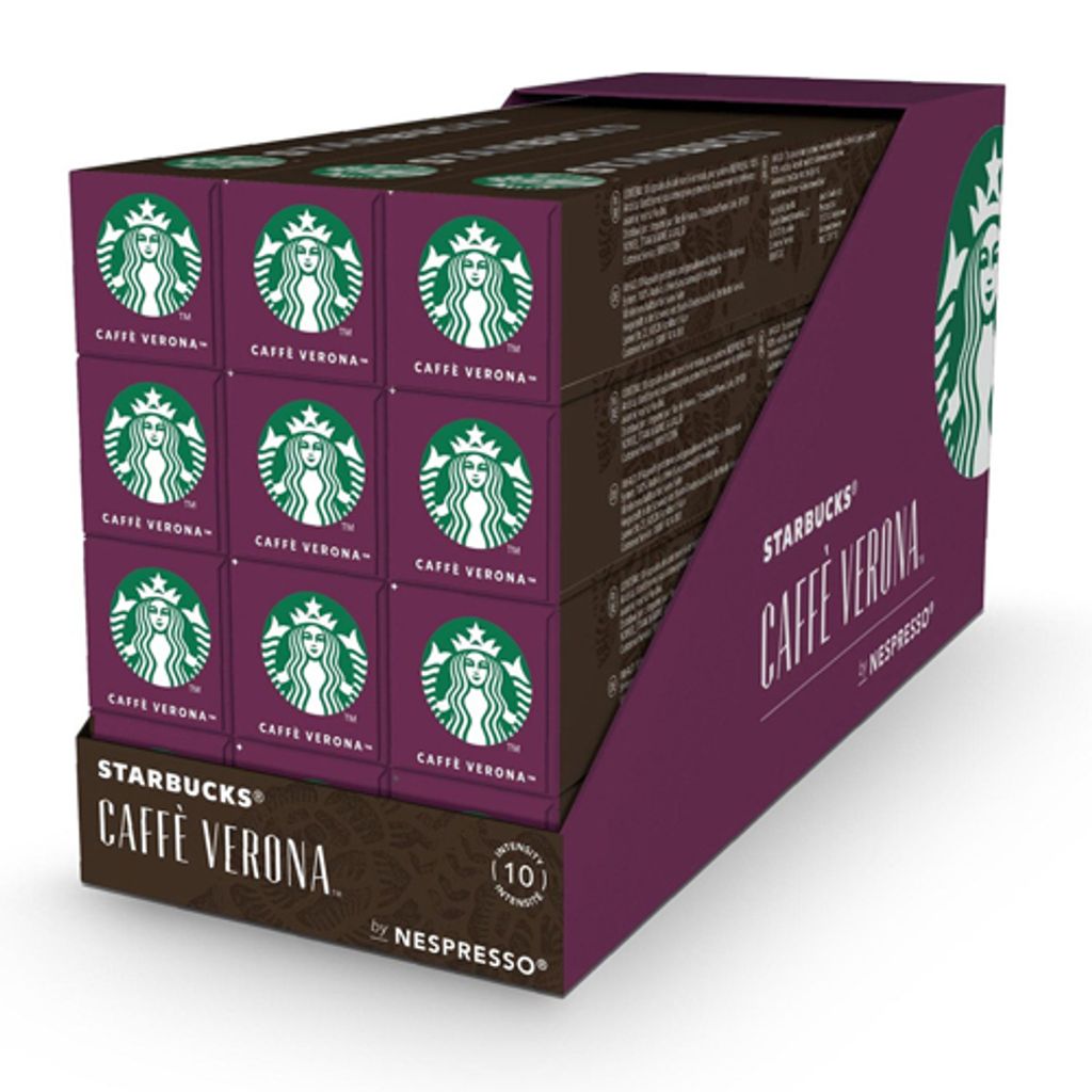 Starbucks Caffè Verona für Nespresso Kaffeekapseln (12 x 10 Kapseln)