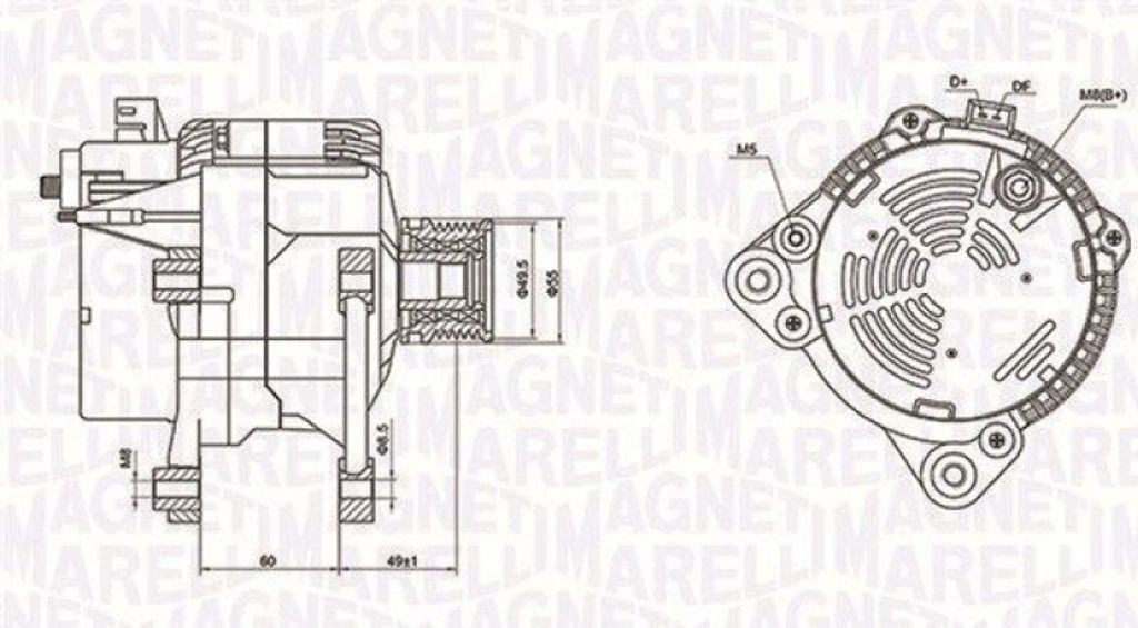 MAGNETI MARELLI Generator 063731260010