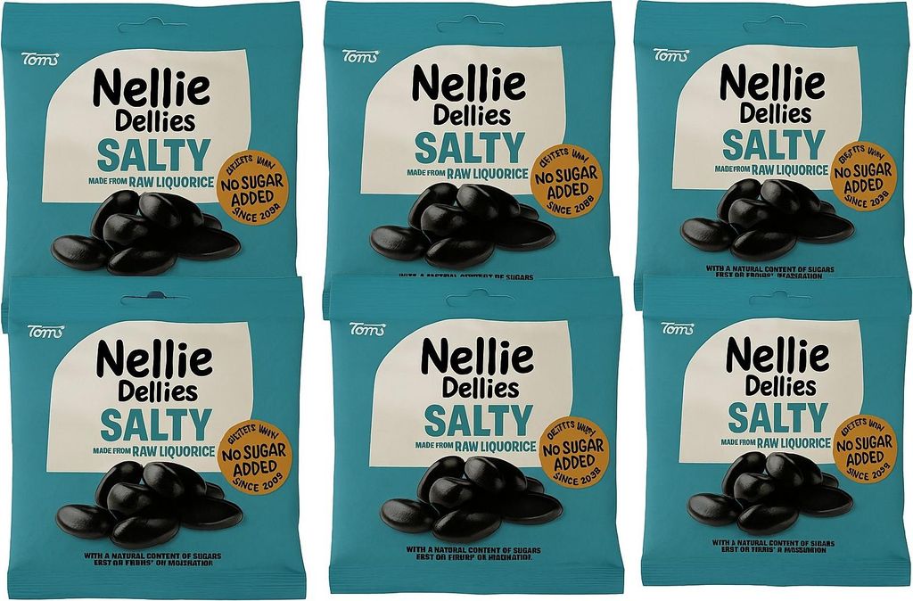 6 x Nellie Dellies Salz Lakritz 90g Produktbild 