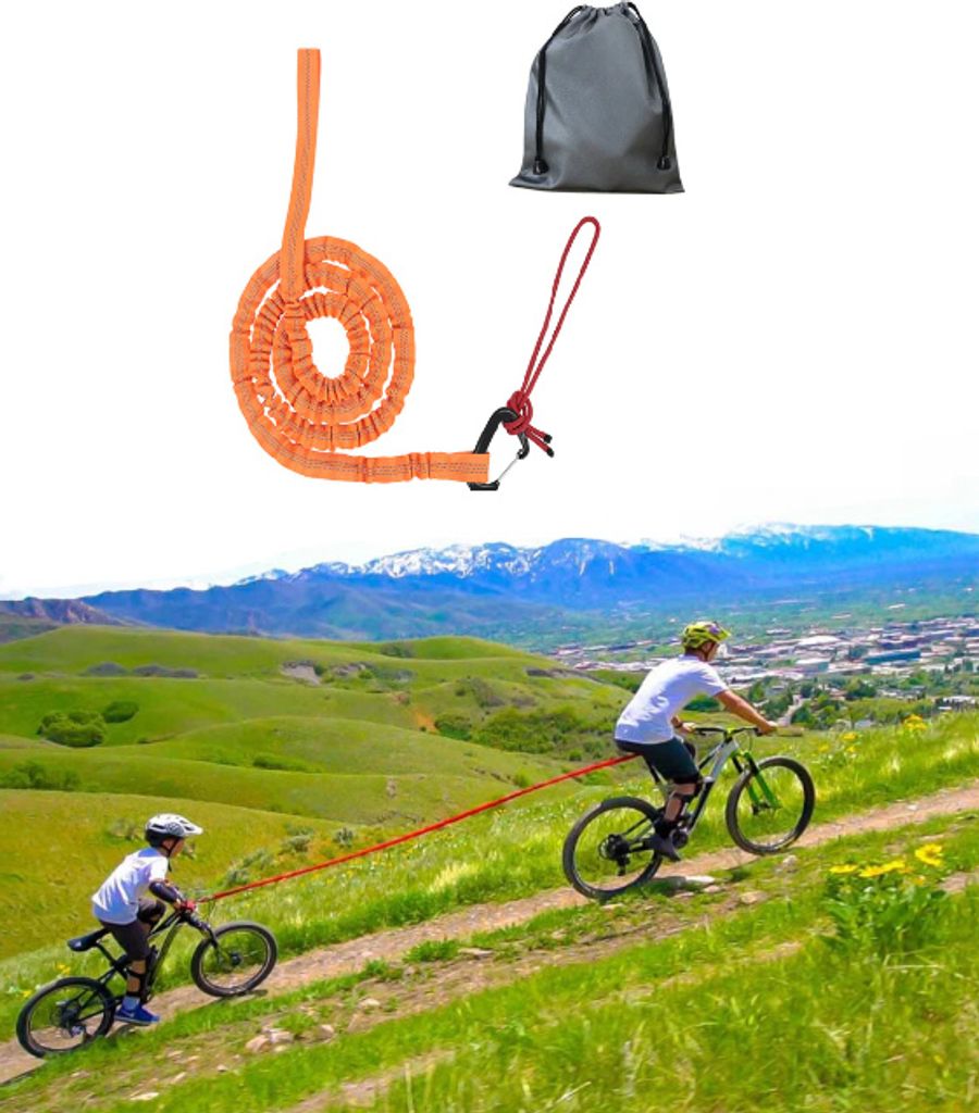 Elastické lano na ťahanie pre deti - oranžové Obrázok produktu 