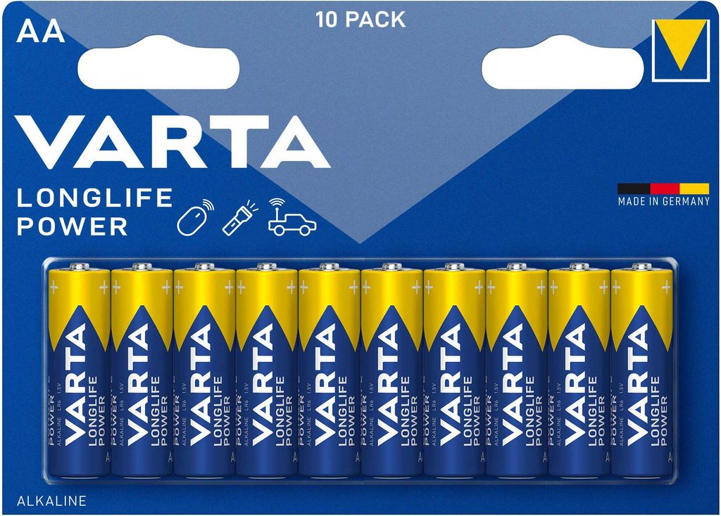 Jednorázové alkalické baterie Varta High Energy AA v balení Obrázek produktu 