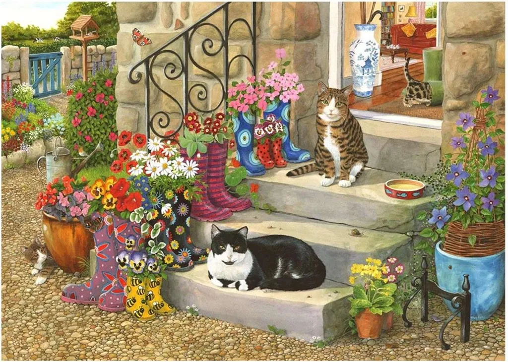 Activité détente : Puzzle 500 pièces XL Chat Botté Maison des Puzzles jeu