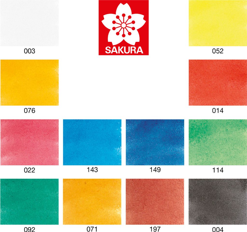 SAKURA Aquarellfarben Koi Water Colors Sketch Box 12