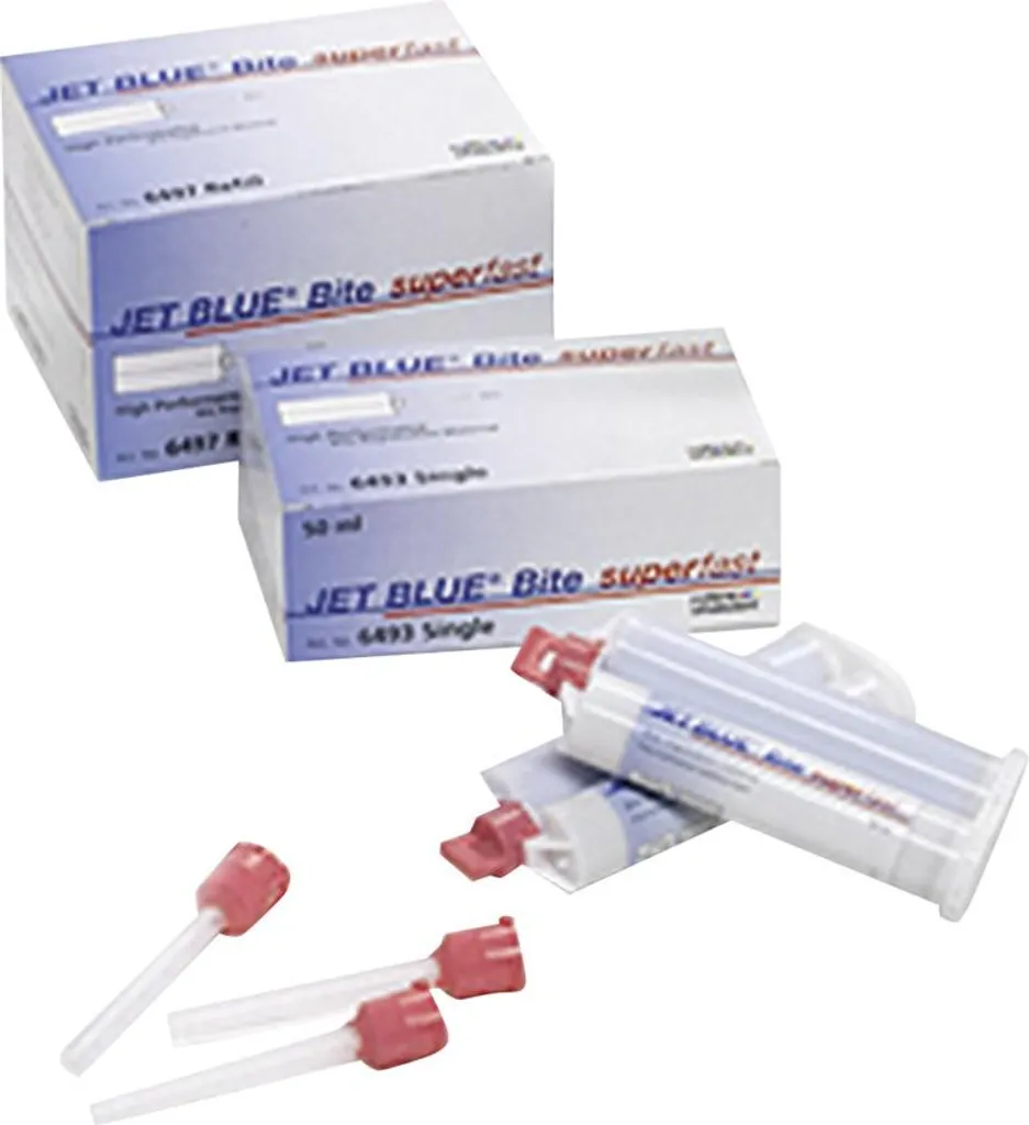 Silicone d'occlusion anti-distorsion Jet blue Bite superfast 4x50ml