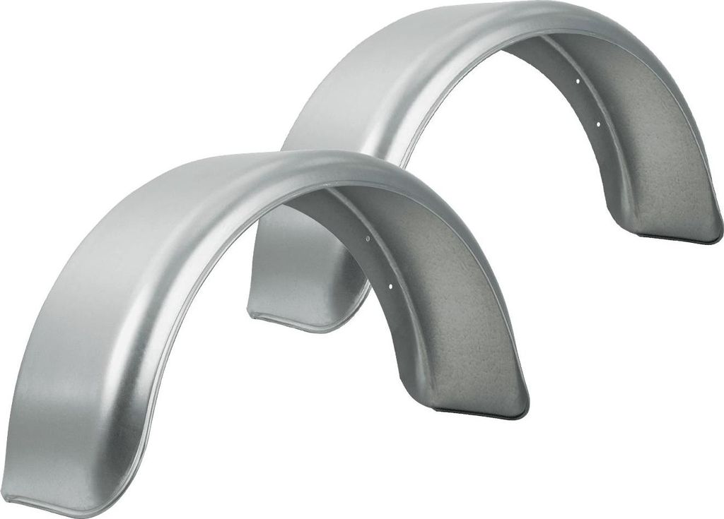 DE HAAN HR 2075 Kotflügel-Set 14-15 Zoll aus verzinktem Stahl 2 Stück für Pkw-Anhänger 750x200 mm als robuster Radkasten