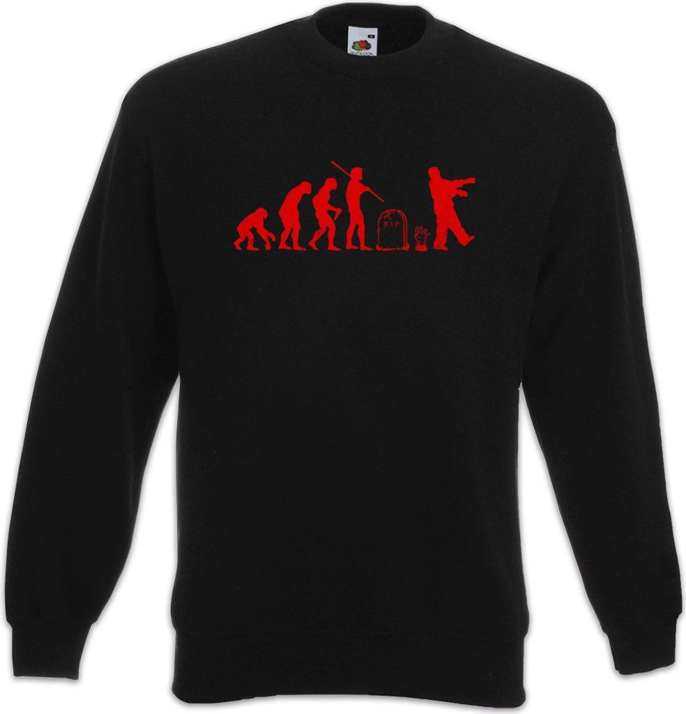 Urban Backwoods Zombie Evolution, Sweatshirt, Farbe: Schwarz, Größe: XL