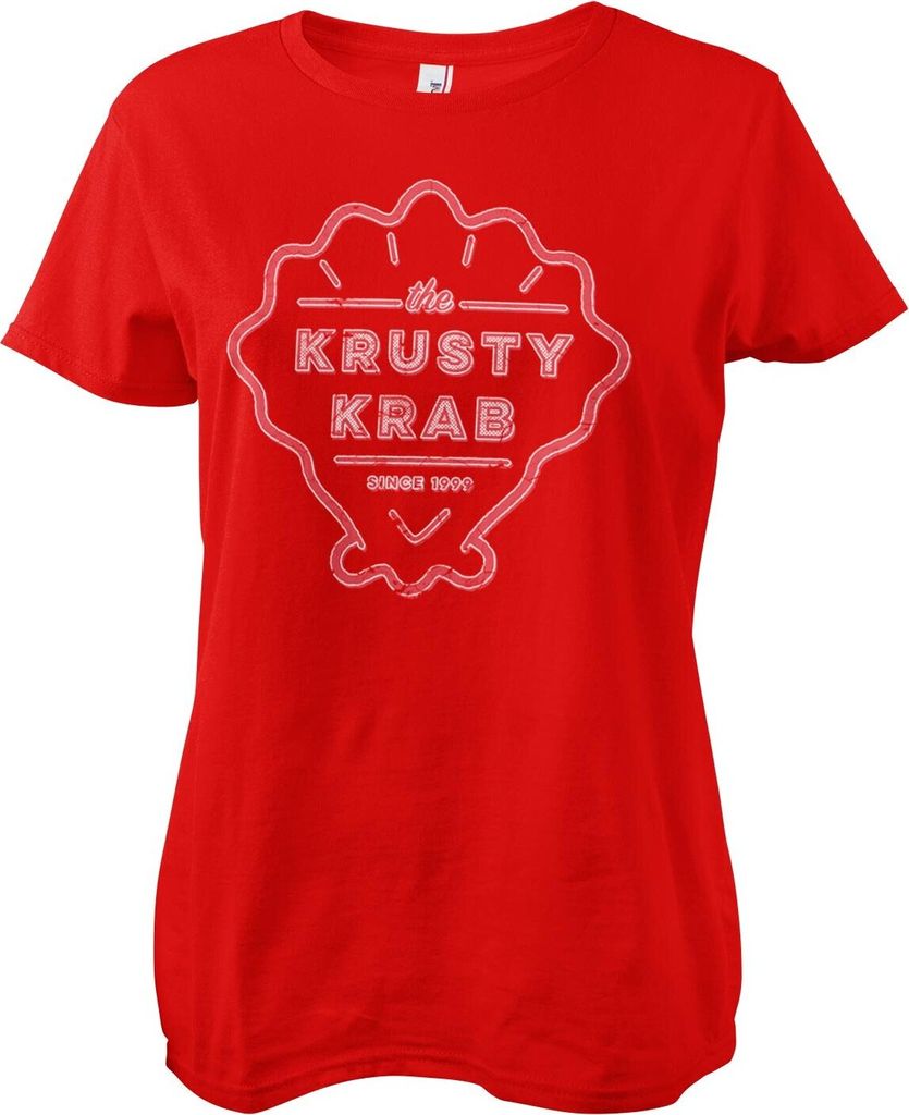 The Krusty Krab Since 1999 Girly Tee - Large - Red