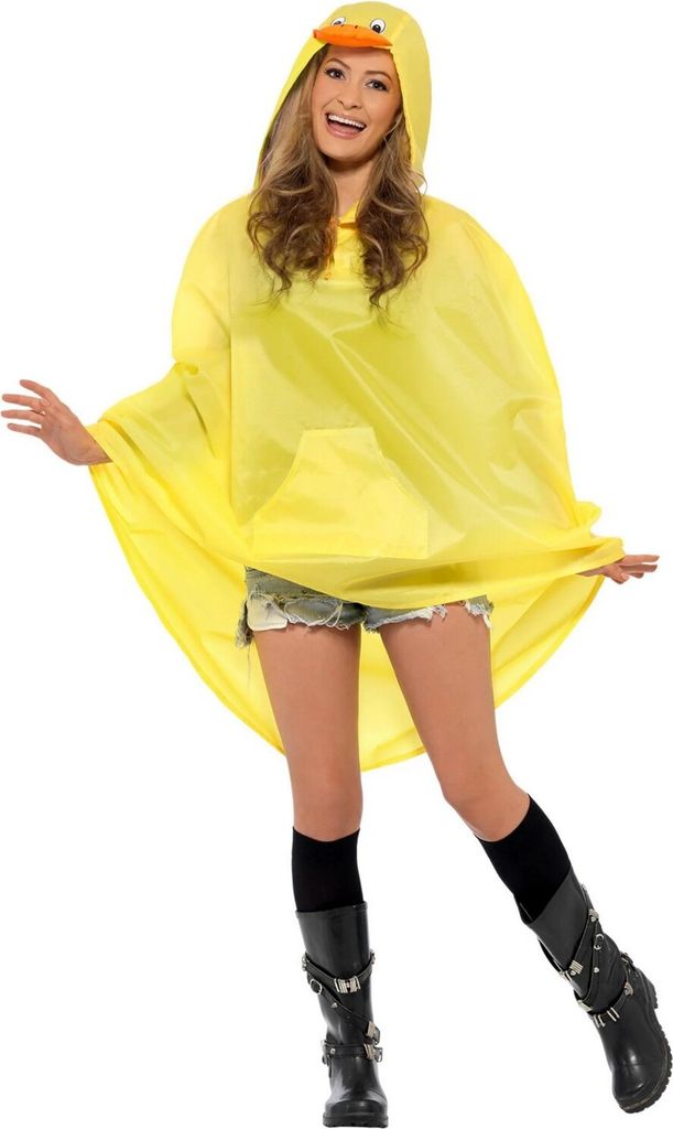 Smiffys - Poncho Party - Herren/Damen Uni SM3113 (Einheitsgröße) (Gelb)