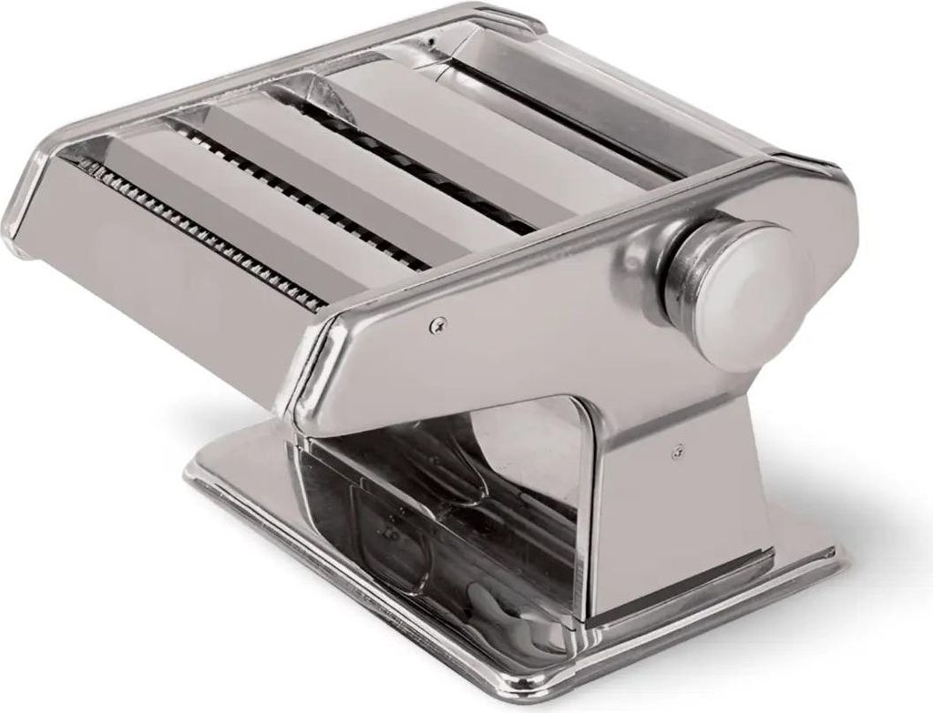 4-in-1 Nudelmaschine aus Edelstahl – Pasta Maker für Spaghetti, Tagliatelle & Lasagne