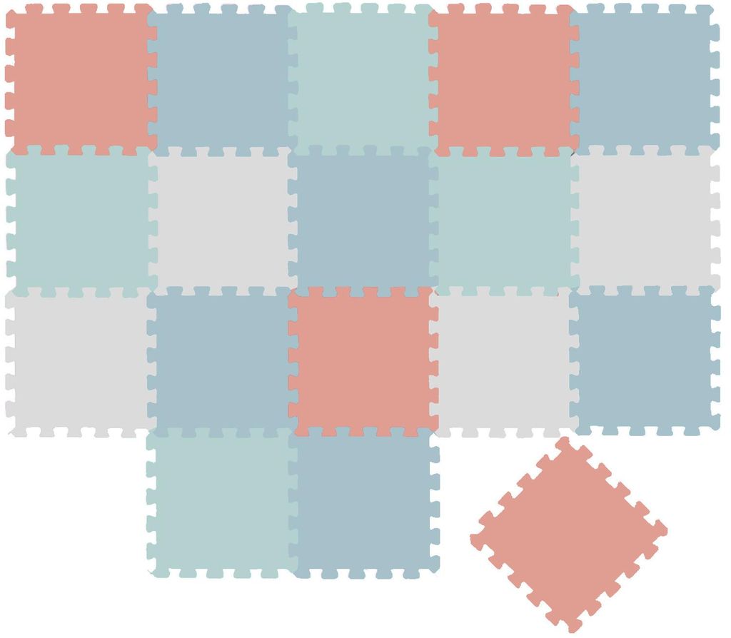 18-delige speelmat voor baby's, puzzelmat - 30x30 cm, Productafbeelding 