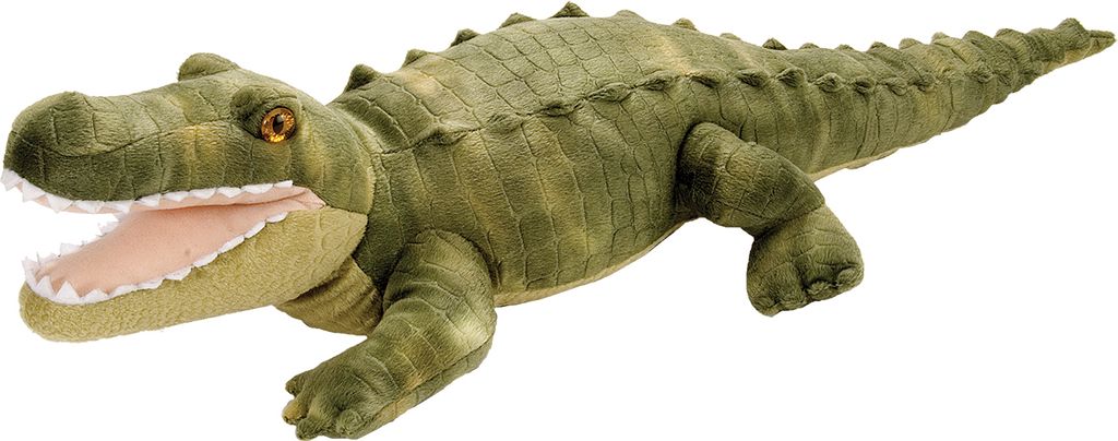 kuschelkrokodil junior 58 cm Plüsch grün/rosa Produktbild 