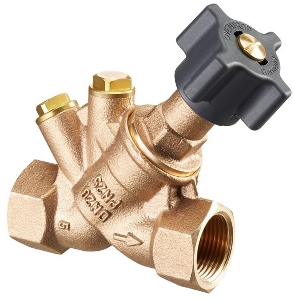 Oventrop Strangabsperrventil Hydrocontrol ATR PN 25, beiderseits Muffengewinde DN 20, 3/4" IG
