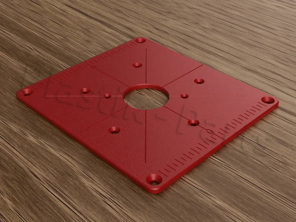 Piastra di Montaggio ABS per Bosch GOF 1250 CE - Accessorio Tavolo Fresa