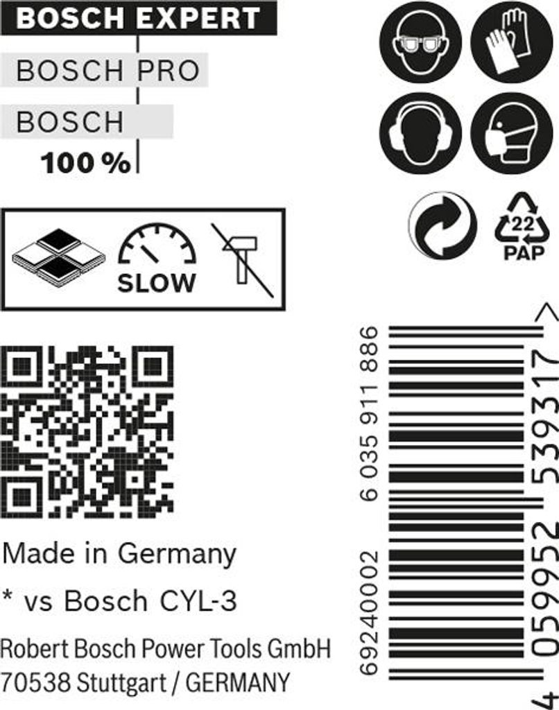 EXPERT CLY-9 Multi Construction Bohrer-Set, 5x50x85 mm, Produktbild 
