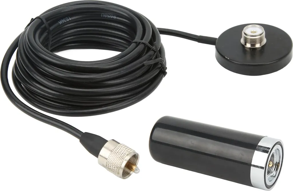 Antenne Bi-bande 136-174/400-480 MHz Noire Haute Sensibilité Interface M