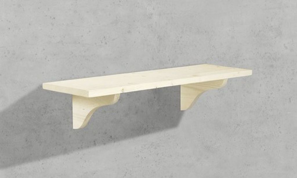 Dolle Regalboden-Set Pur 80 x 18 cm, 16 mm, leimholz Produktbild 