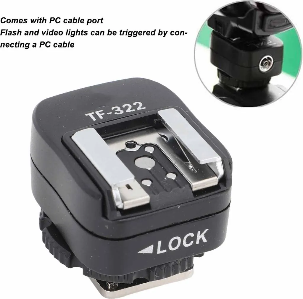 Adattatore di sincronizzazione a slitta con connessione PC aggiuntiva, convertitore TTL in rame puro per fotocamere Nikon - 2