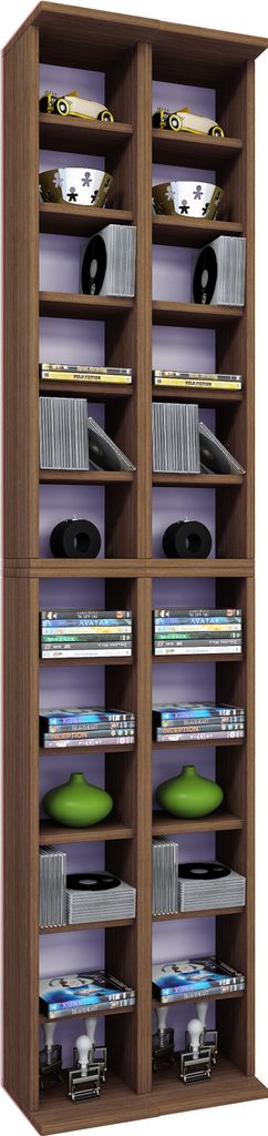 Almera Regal 24 Fächer Kern-Nussbaum Nachbildung. Produktbild 