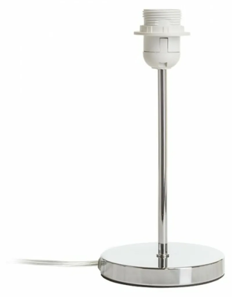 Base de table NYC chromée LED E27 15W 230V avec socle design moderne