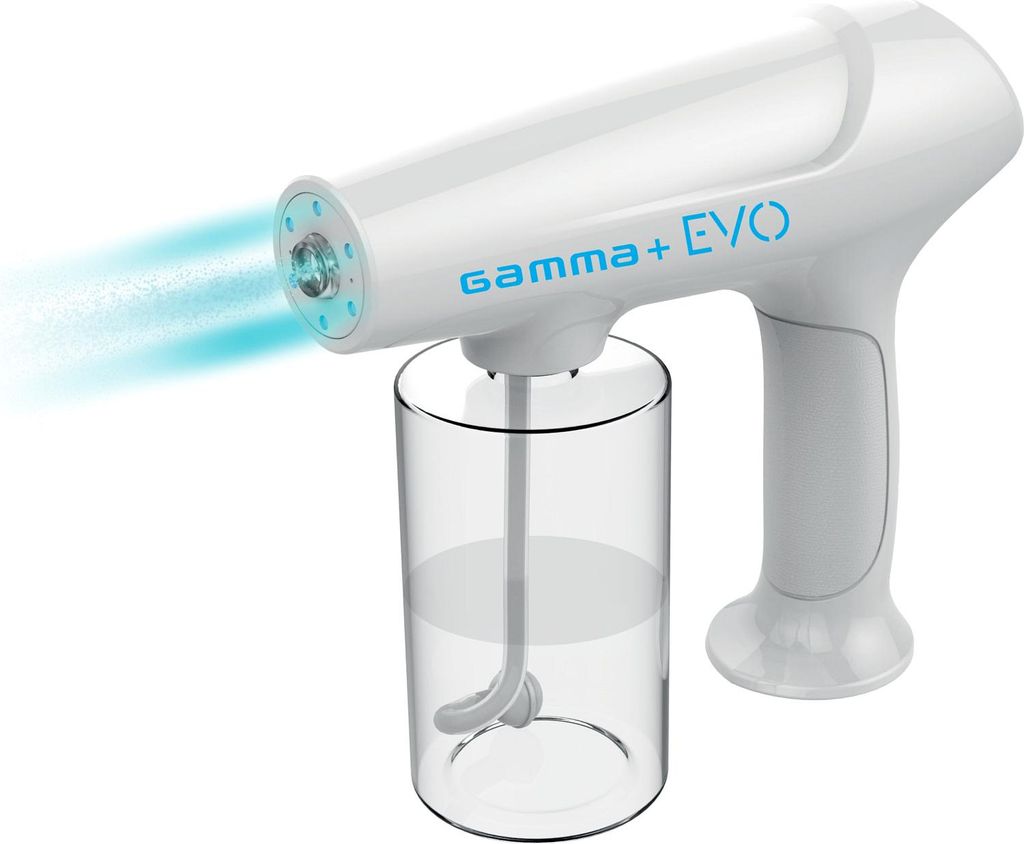 Gamma+ Nano Atomization Evo Nano Mister Spray System Rechargeable USB TYPE-C High Liquid Capacity 340ml 90 Minutes Cordless Running Time For Hair S...